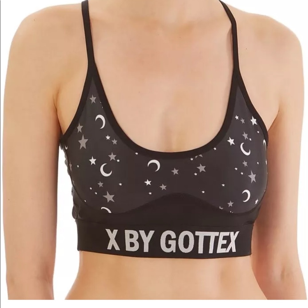 X by Gottex Black Moon & Star Racerback Sports Bra